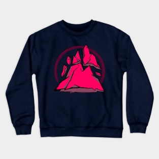 Broken Crystal Mountain Crewneck Sweatshirt